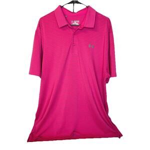 Under Armour Loose Fit Heat Gear Polo Short Sleeve Shirt Size 2XL XXL Mens Golf
